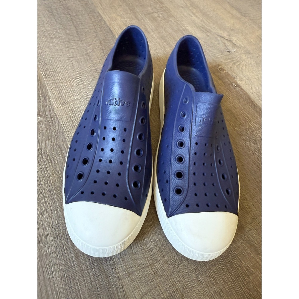 Native Jefferson‎ Blue White Unisex Mens 9 Womens 11 Travel Outdoor Water Shoes
